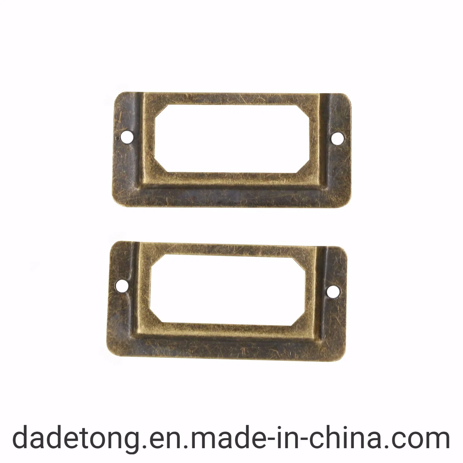 Metal Label Pull Frame Handle File Name Card Holder/Tag Label Frame for Cabinet Drawer Box