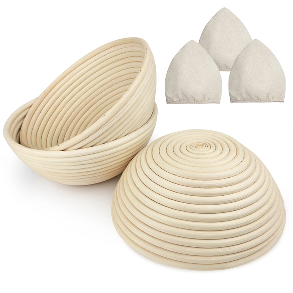 Round Banneton Dough Rising Bowl Sourdough Basket Set