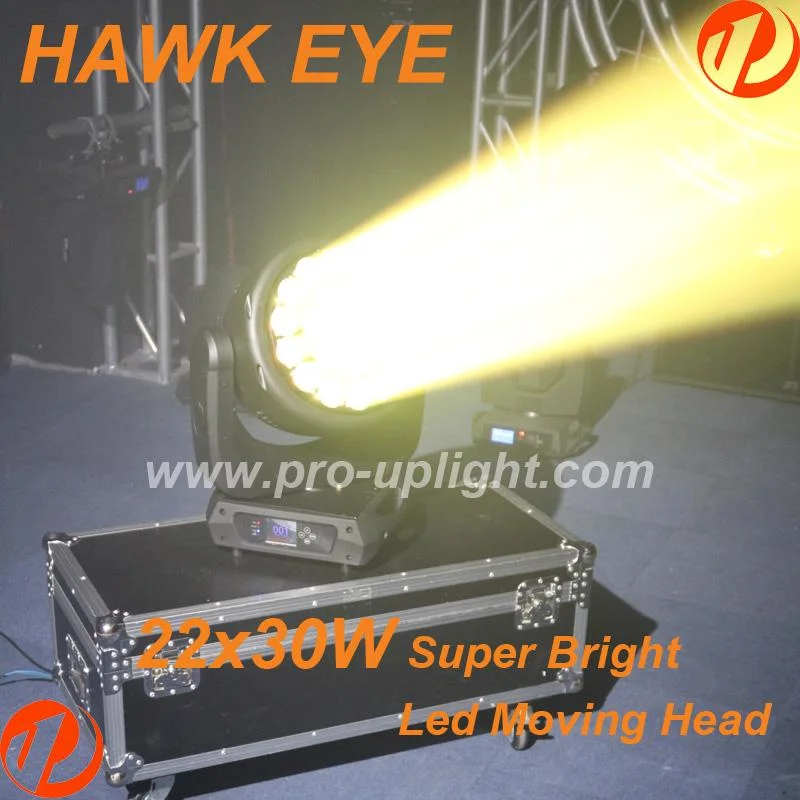 Hawk Eye 22X30W RGBW 4in1 B-Eye Zoom Wash LED Moving Head