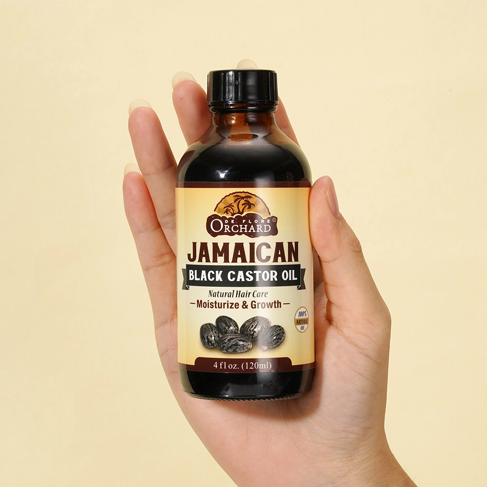 زيت Castor الأسود الجامايكي المضغوط بنسبة 100% Pure and Cold العضوية لنمو الشعر