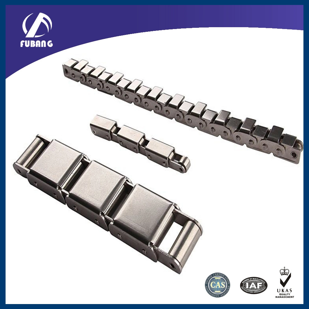 Heavy Duty Stainless Steel Flat Top Straight Run Conveyor Chain