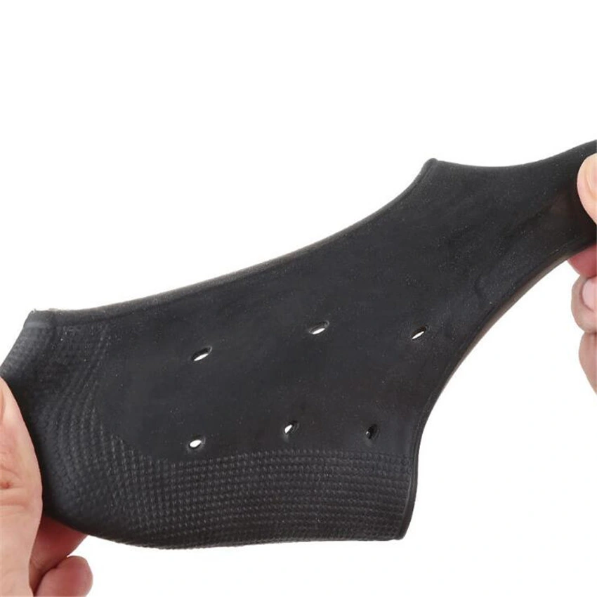 Silicone Gel Heel Sock Protector pour les pieds avec anti-dérapant Coussin