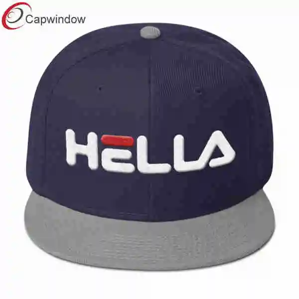 Wholesale/Supplier Fashion 6 Panel Sport Snapback Hat with Puff Logo