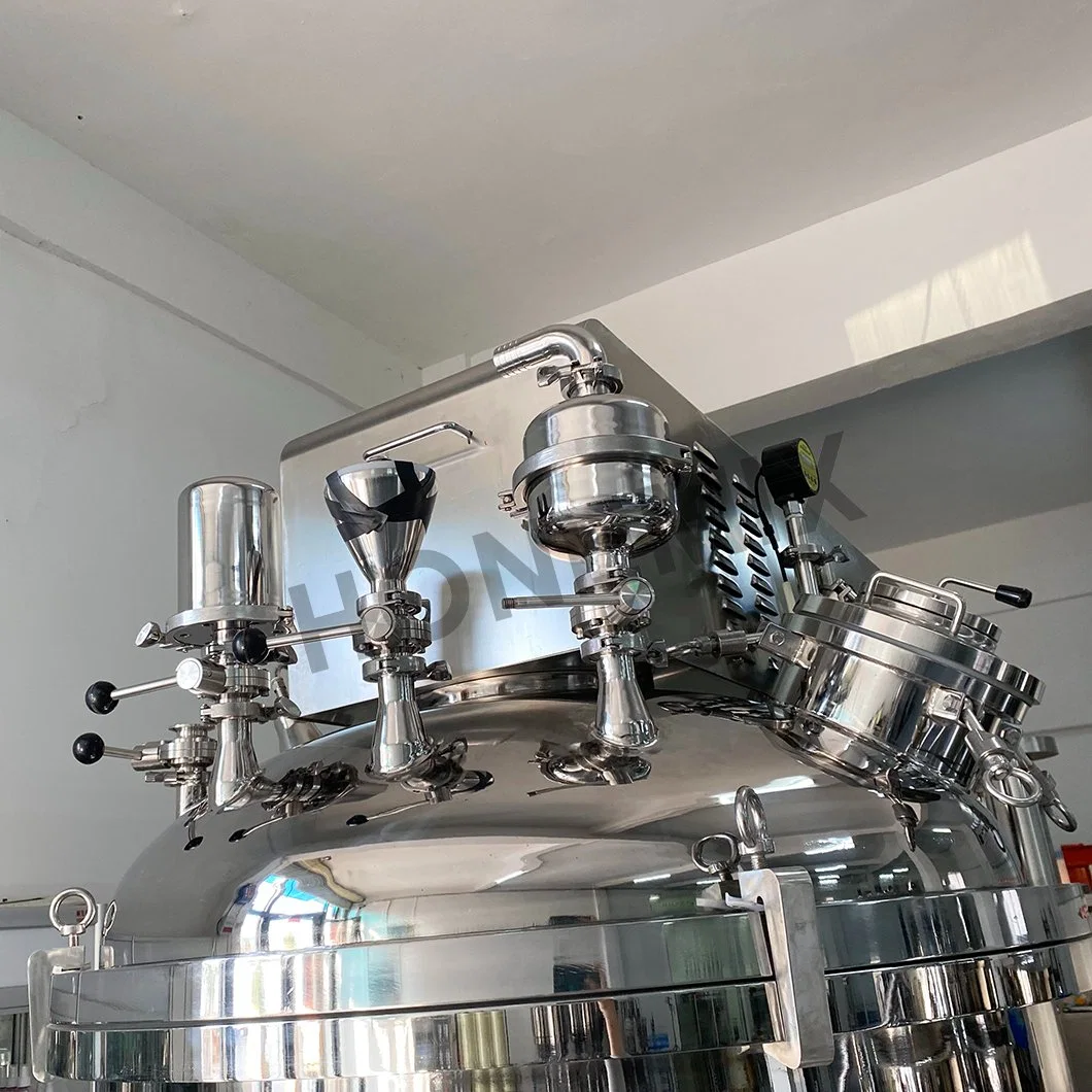 Afinar la homogeneización de vacío de 100L Mezclador Emulsificador Jabón Líquido Champú Crema pasta haciendo emulsionante máquina