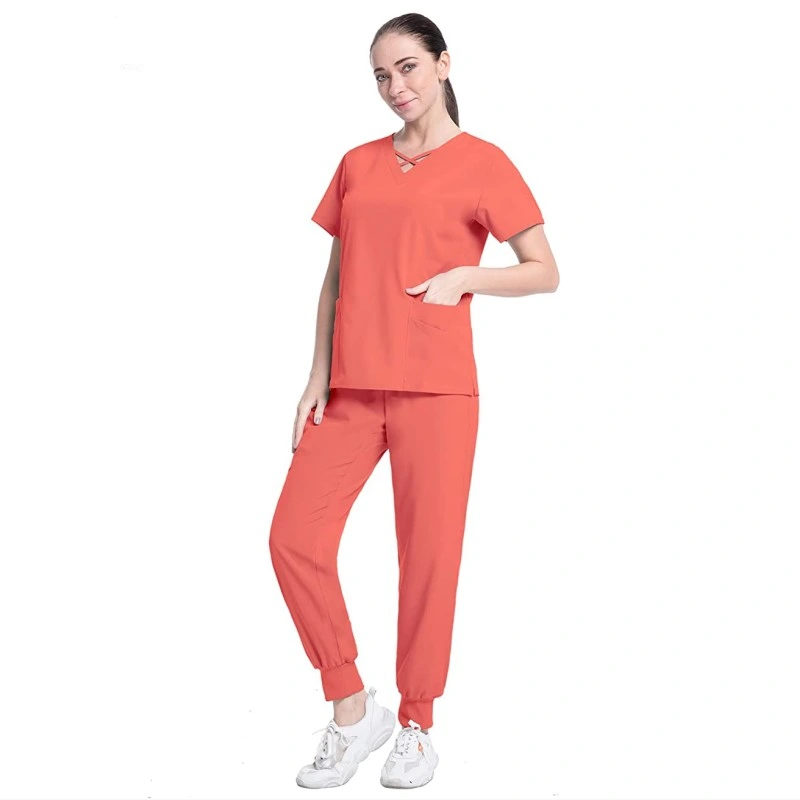 Ropa de trabajo de enfermera Doctor Lab Coat Hospital Food Service Uniforms Para las mujeres