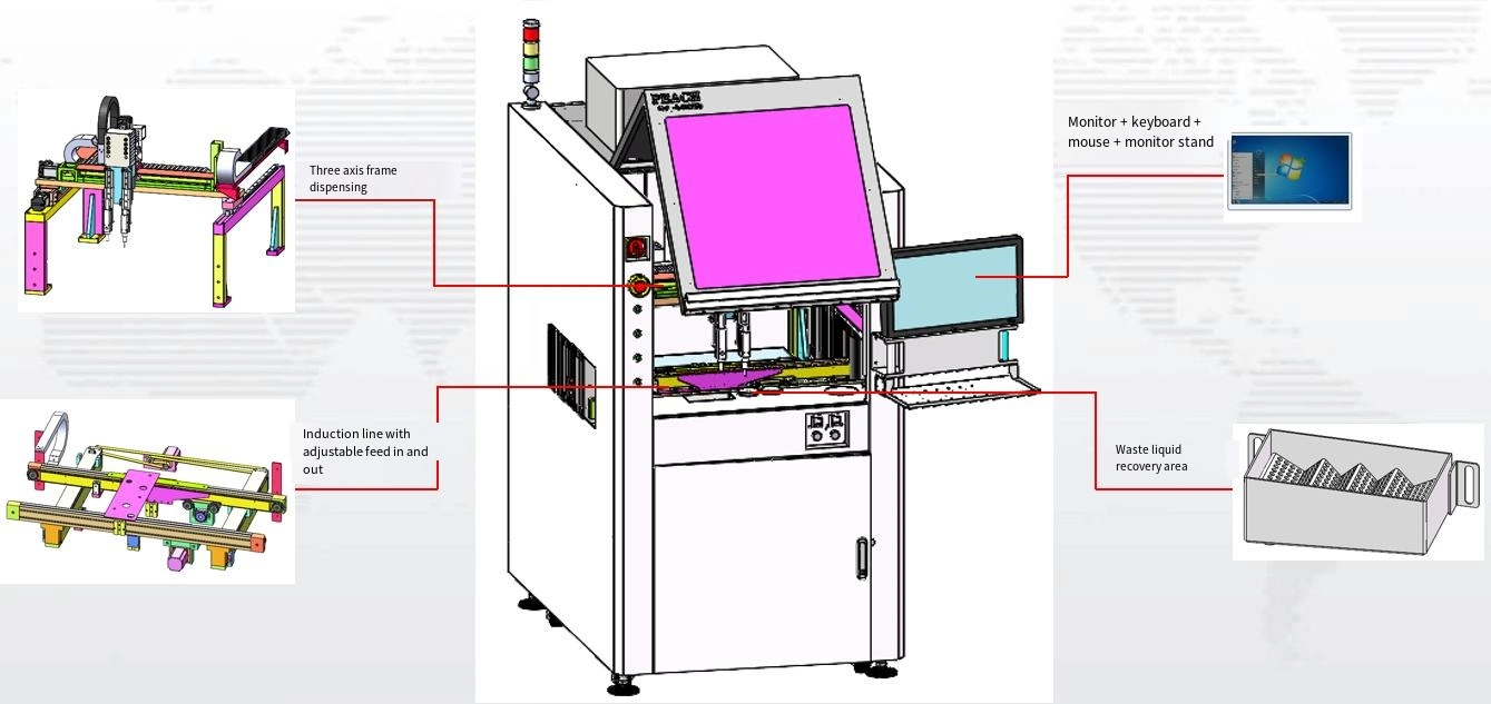 Ligne d'assemblage automatisée d'inspection de revêtement de PCB améliorant la précision et l'efficacité des processus de fabrication.