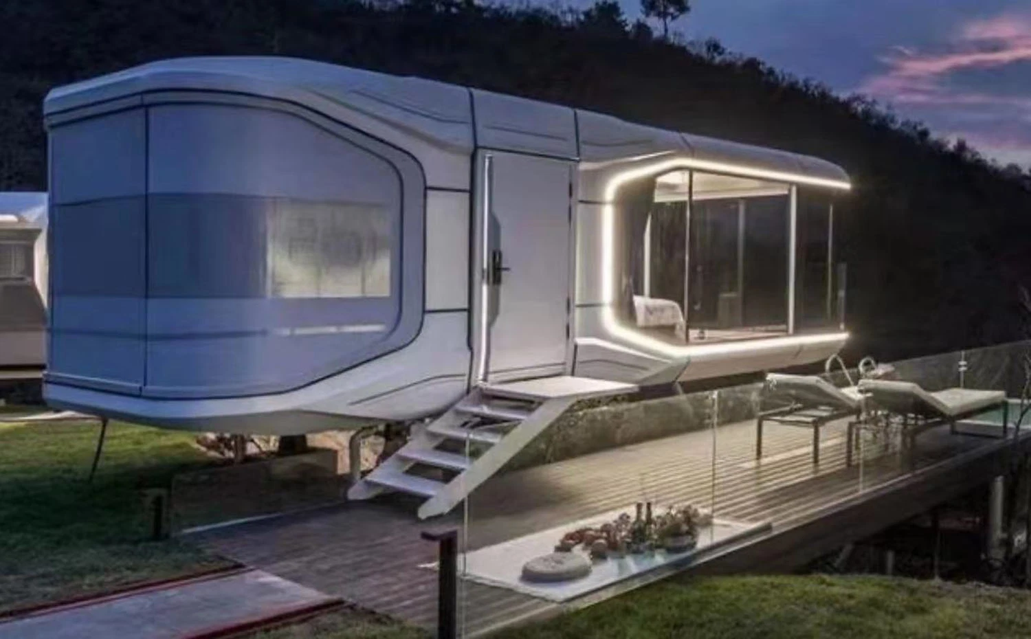 Future Cabin Module Integrated Residential Camping Mobile Space Cabin of Culture and Tourism Mobile Homestay Hotel