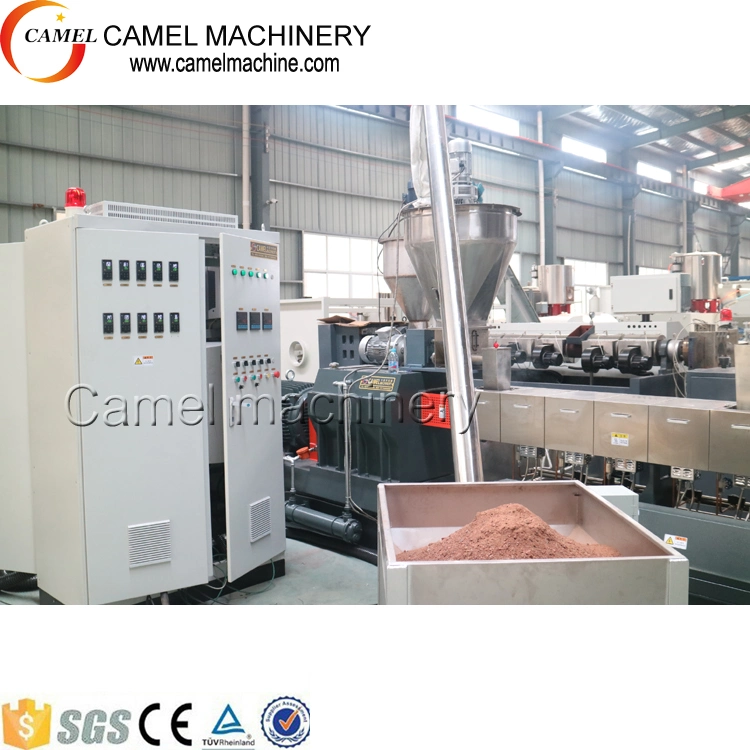 WPC Wood Pellets Making Machine Equipment Plastic Composite Granules Compounding Production Line