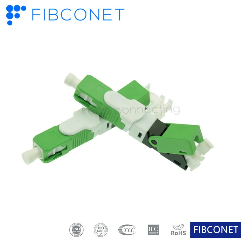 0.9/2.0/3.0 mm FTTH Sc APC/Upc Fiber Optic Quick Connector Fast Connector