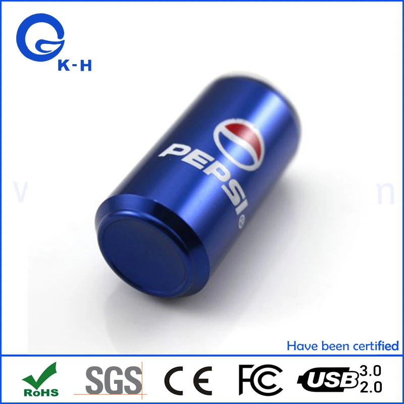 Metal Bottales USB Peps Pop Cola Garrafa Flash Memory Stick 1GB 2GB