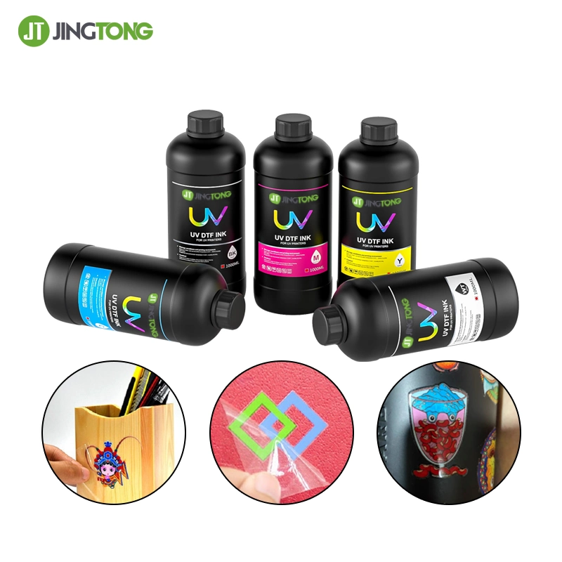 UV Dtf Printer Ink Cmykw Varnish UV Inks Ab Pet Film Ink for Crystal Label Sticker Dtf Printing