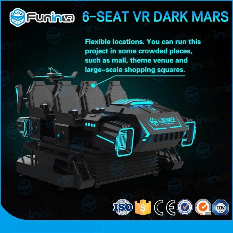 Black Dark Mars 9d VR Zhuoyuyua Amusement Park Virtual Reality محاكي الألعاب