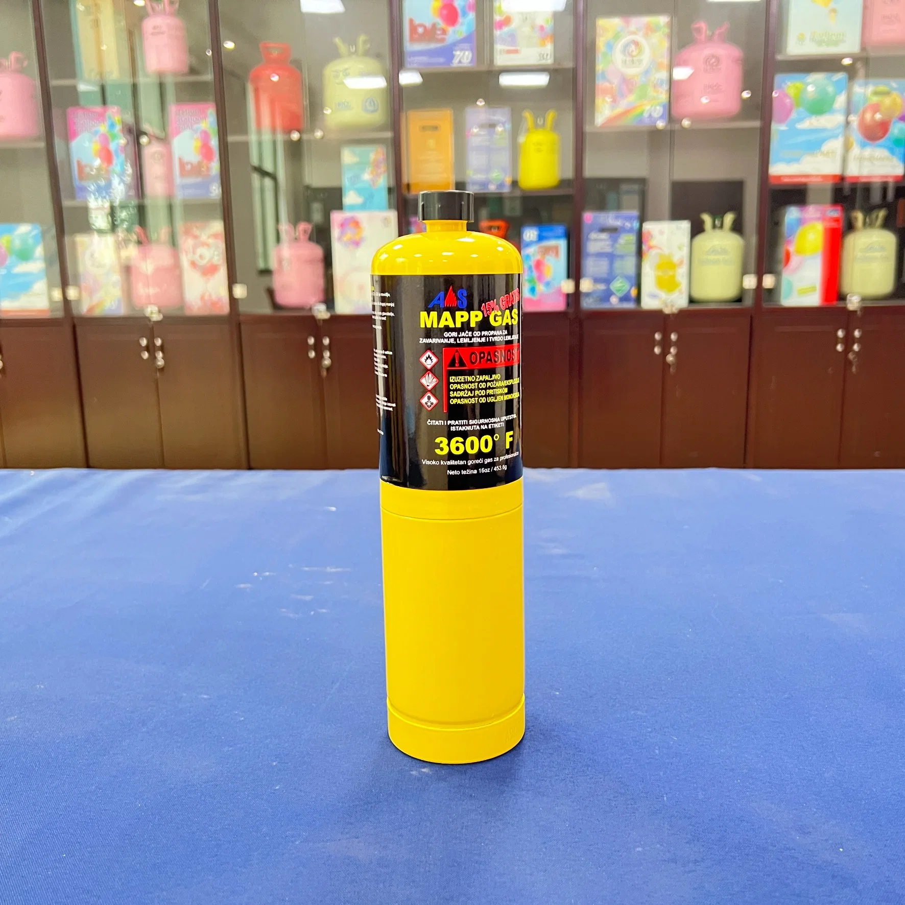 99.99% Pure Mapp PRO Mapp Gas Torch Welding 1L Portable Cylinder for Yellow From Ansheng Company