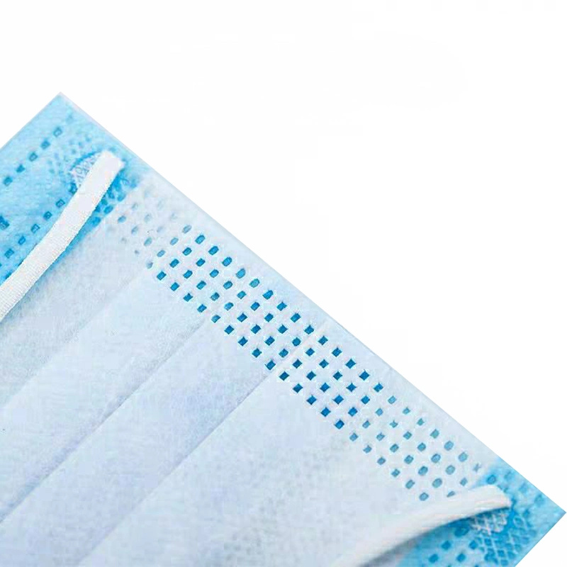 Blue 3 Ply Disposable Sugical Medial Mask