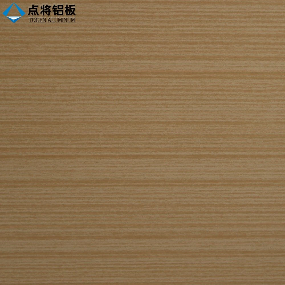 Wood Grain Color Coated Aluminum Sheet Pattern Solid Panel for Curtain Wall