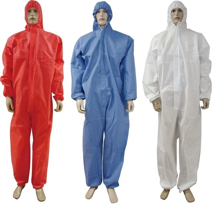 Disposable Non-Woven SMS Protective Coveralls Paint Cuff Waist Workwear