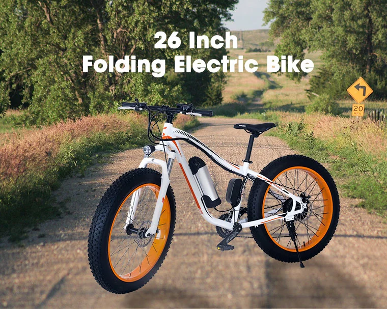 2023 Новый E-Bike 26-дюймовый жир шины E велосипед 36V 48 В аккумуляторной батареи портативного Ebike электрический велосипед