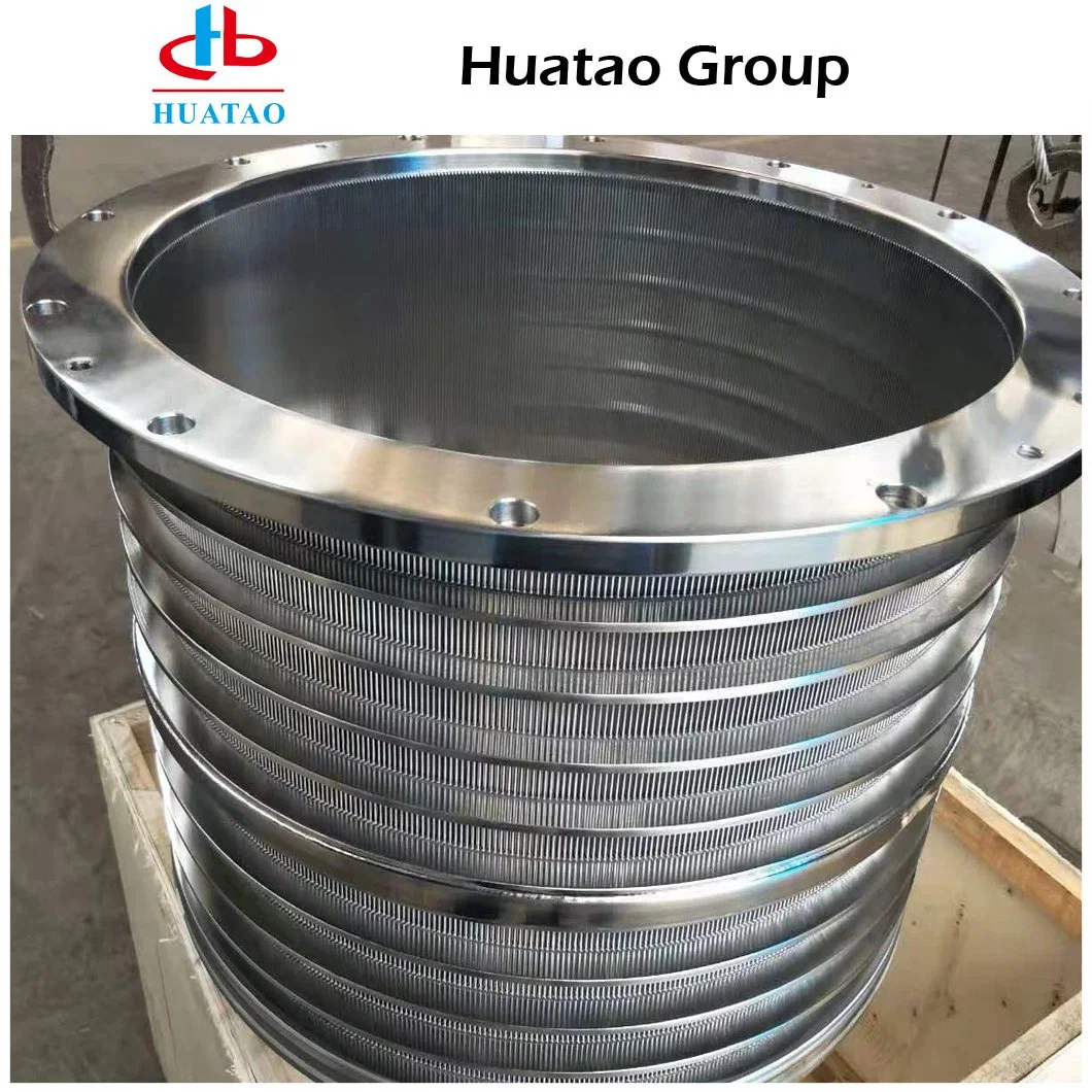 Huatao Waste Paper Pulp Ss 304 316 High Pressure Screen Basket