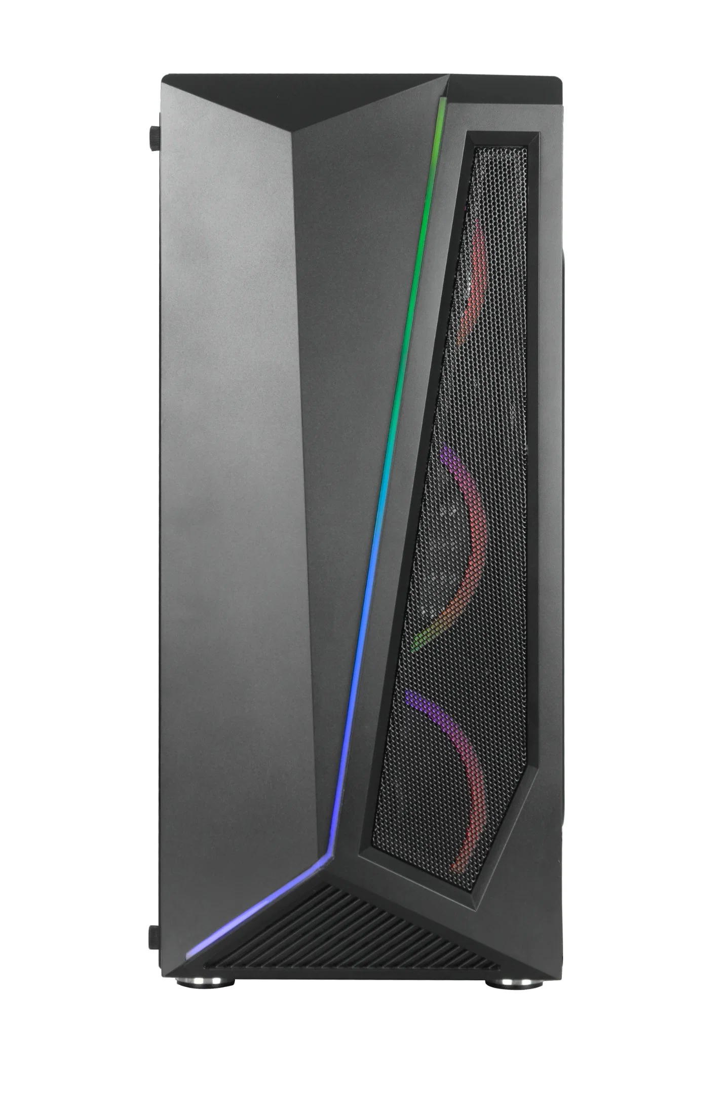 ATX Computer Tower PC Gaming Case with Attractive RGB LED Strips Design