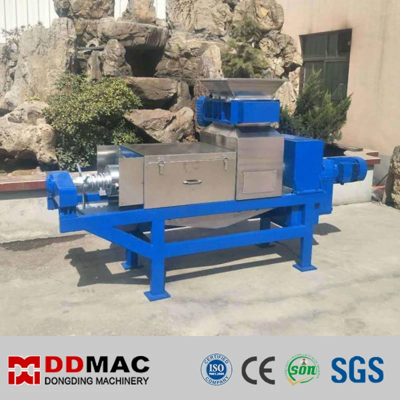 Double Screw Filter Press Forage Dewatering Machine Grape Ginger Juice Extractor