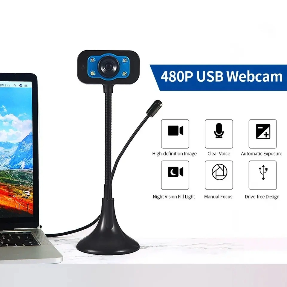 Digitaler Schnittstellenkameracomputer mit Nachtsicht für Videokonferenzen Webcam Wird Aufgezeichnet