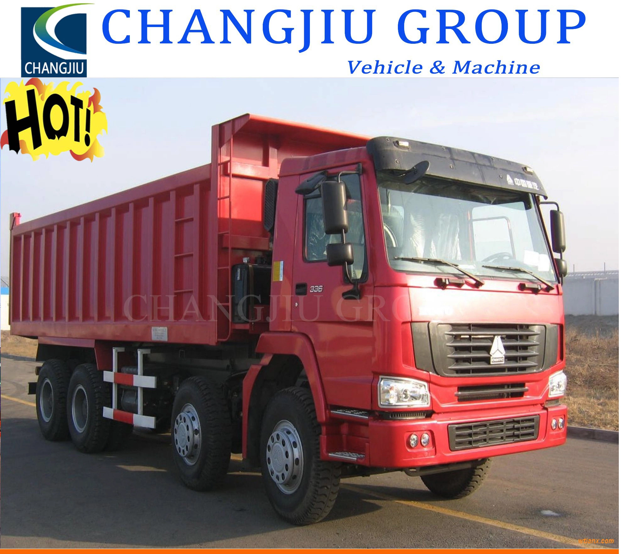 Chinese Manufacture High Quality Sinotruck HOWO 351-450HP 41-50t 8X4 Used Dumping Truck with Low Price