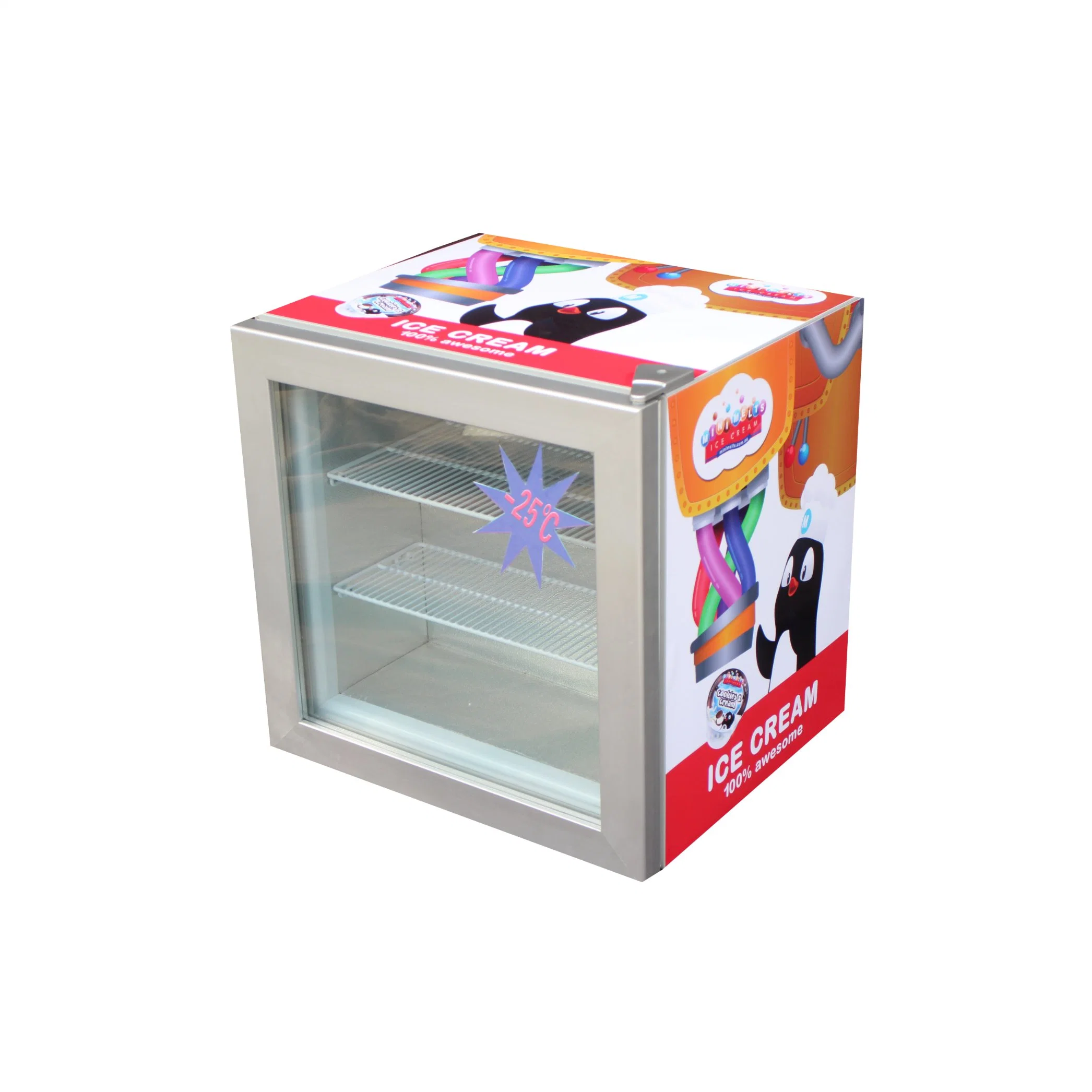 Desktop Single Glass Door Mini Freezer (SD-55)