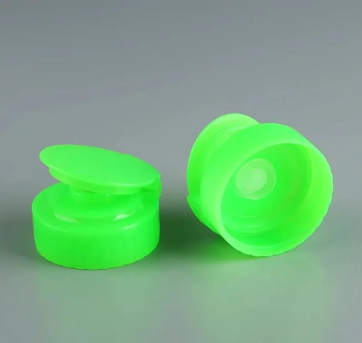 Customized 38/400 Colorful Plastic Lids Bottle Cap Flip Top Cap