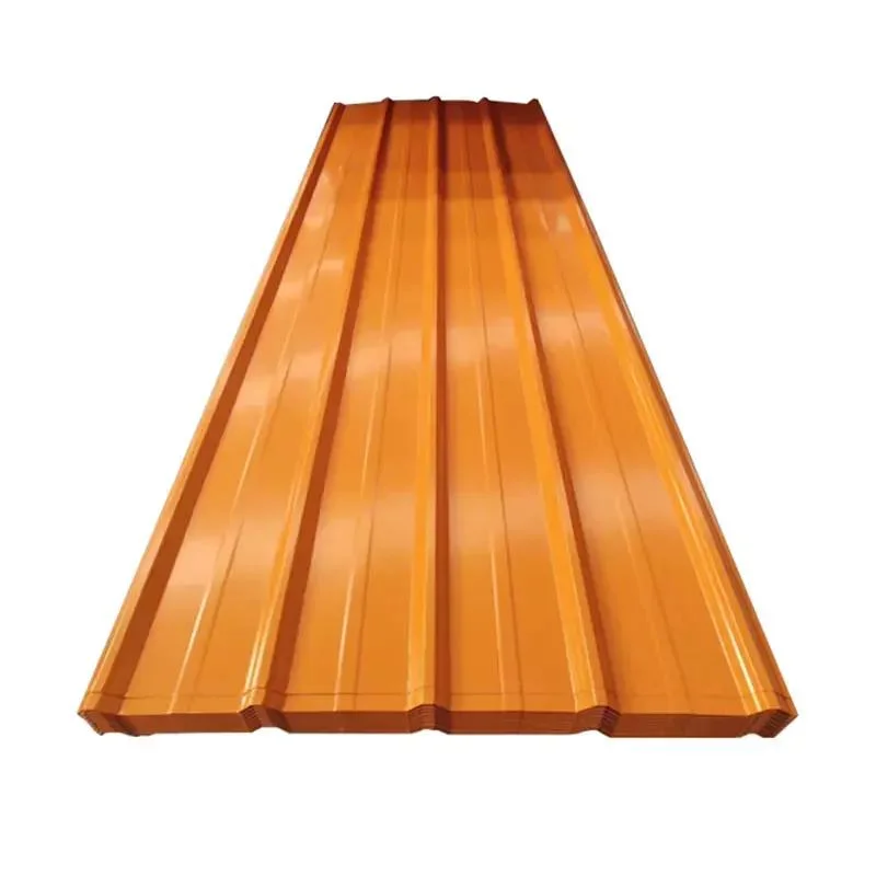 Orange Color Series Zinc Coated Galvanized Decorative Corrugated Plate