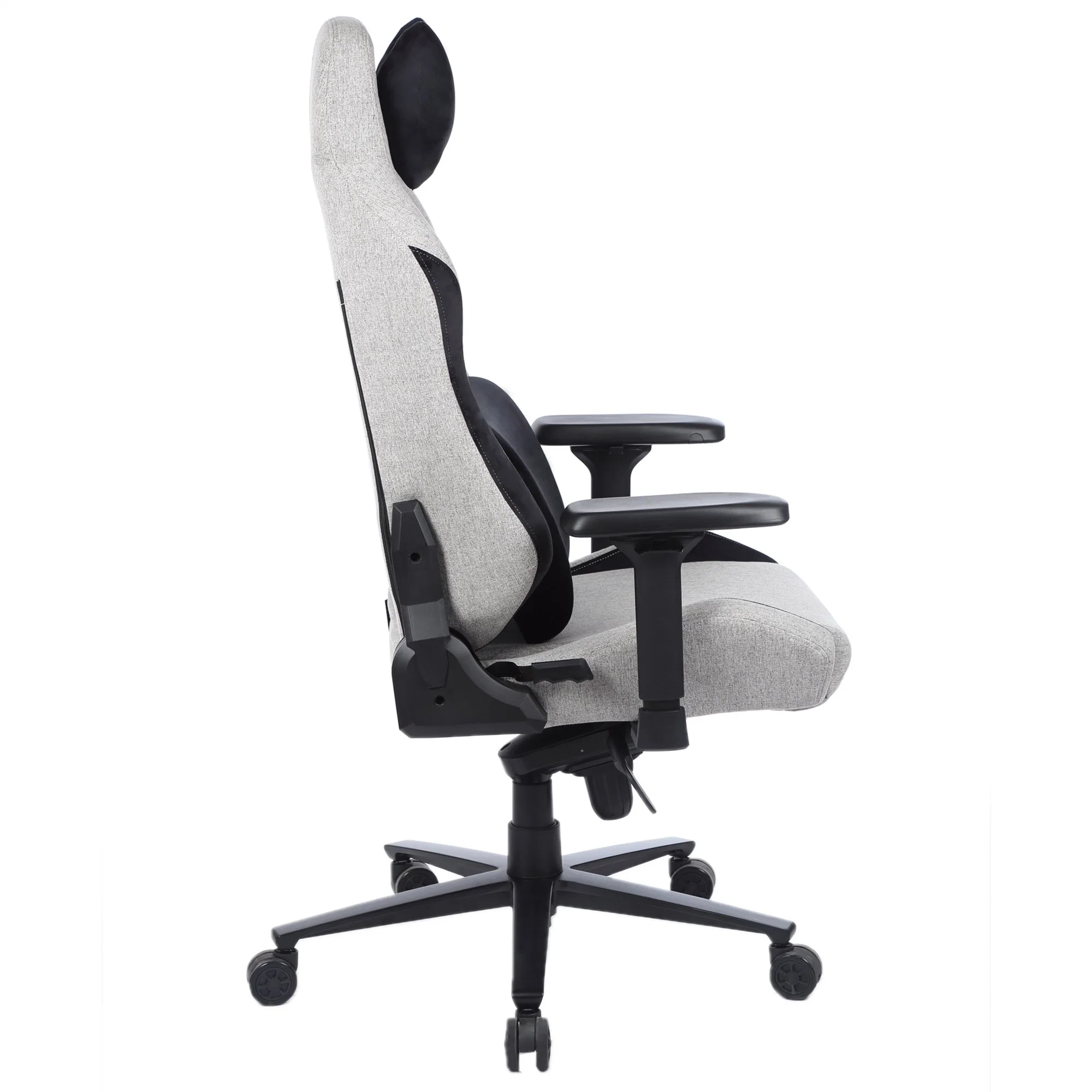 Yuhang Anti-Corrosive Aluminum Base Gaming Chair Gery Fabric Gaming Chair