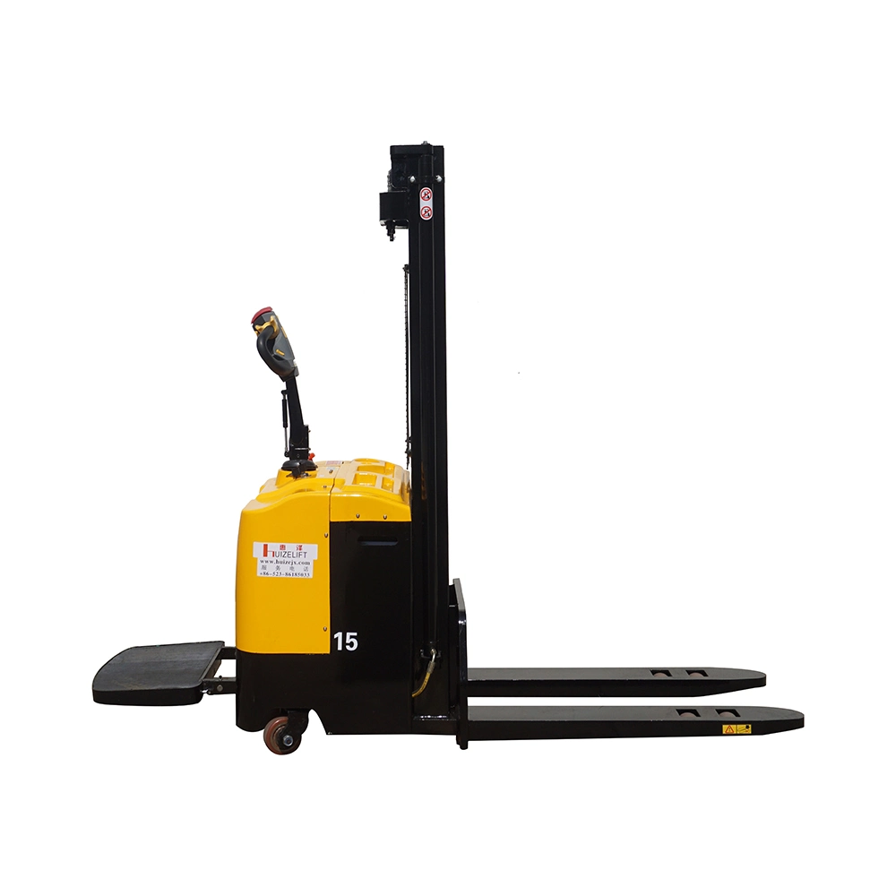 All Electric Hydraulic Battery Stacker - 2t Capacity, 4m Lift Height, CE ISO Certified