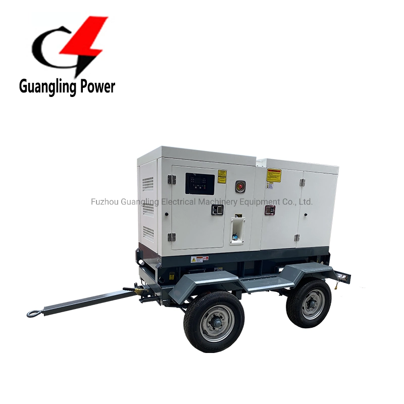 Mobile Silent Diesel Power Home Electric Charger Generator 10 kVA 8kw Trailer