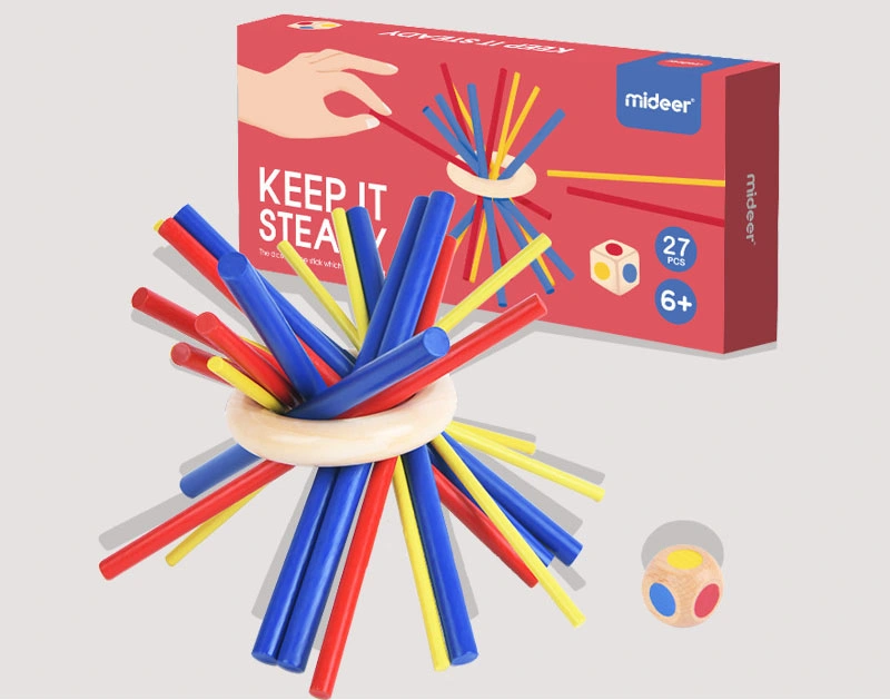 Children&prime; S Wooden Tabletop Game with Sticks