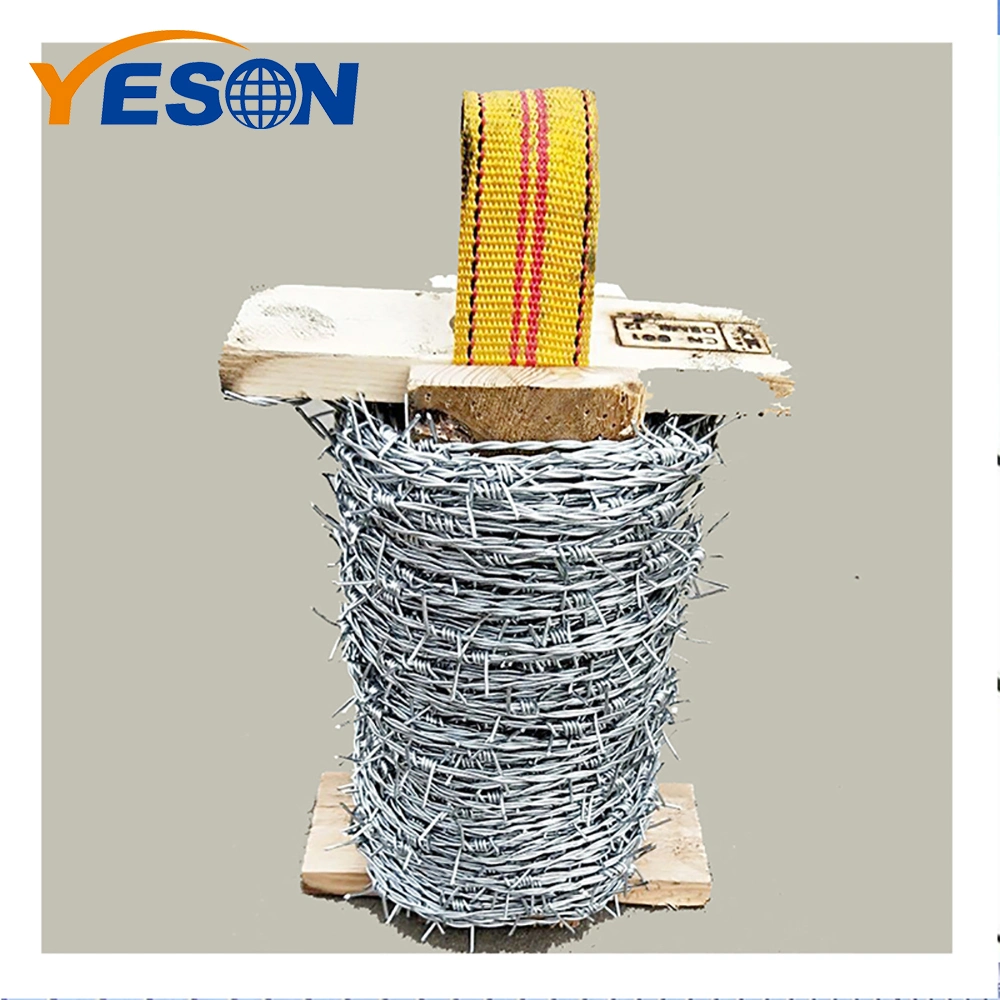 Metal Single and Double Barbed Wire Galvanized Wire with 2 Stranded Wires