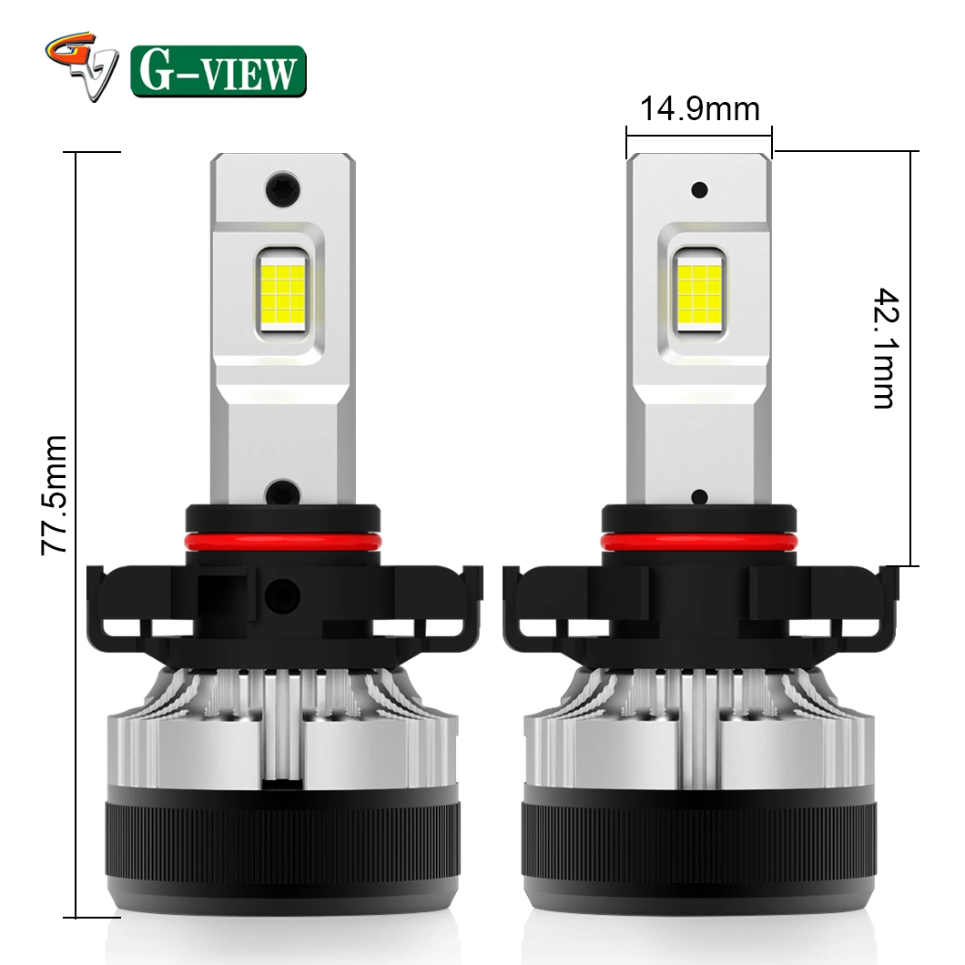 Lâmpadas LED da série G-View da série G18W com vendas a quente, iluminação automática de 48 000 lm Sistema para farol LED PSX24W Farol LED H7 para automóvel Acessórios