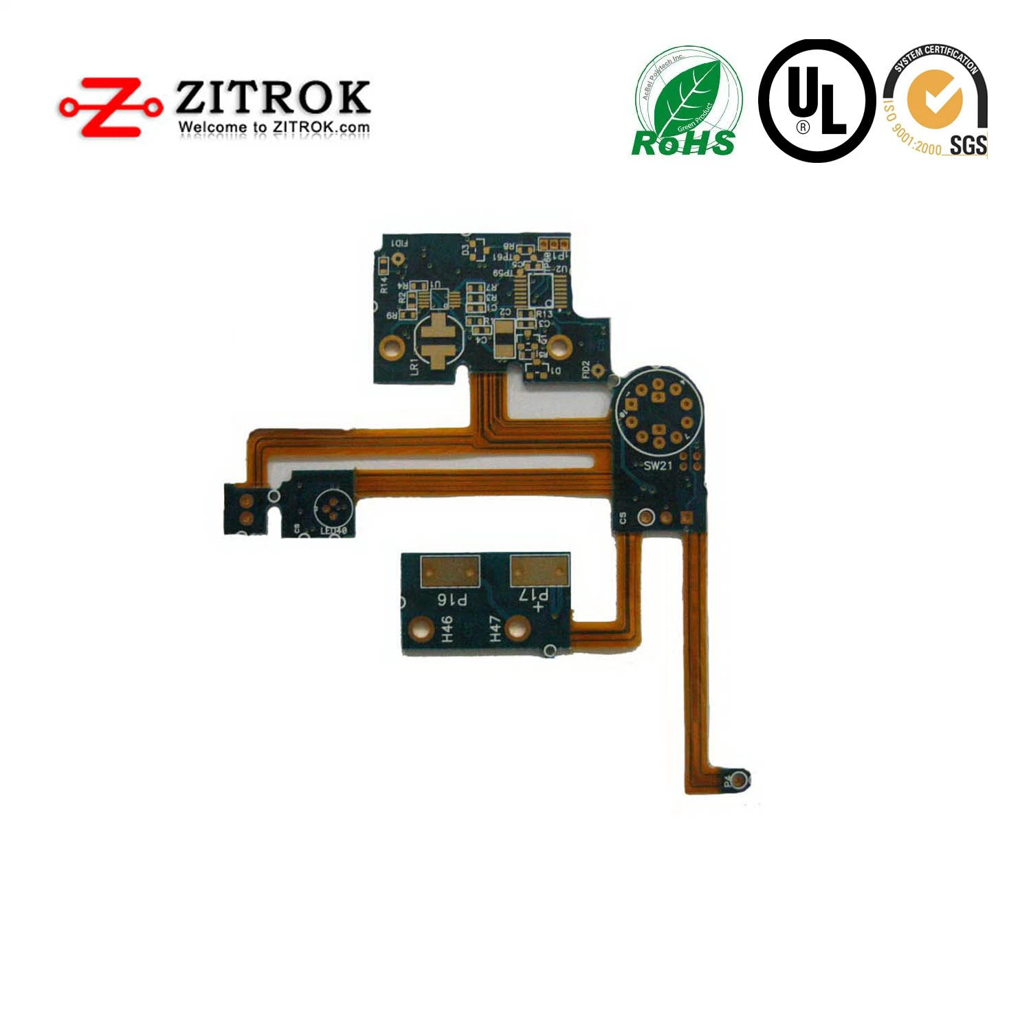 تصنيع المعدات الأصلية (OEM) الصلب-Flex PCB EMS الشركة المصنعة عينة لوحة PCB المقدمة مصنع المفتاح الدفق الخدمة