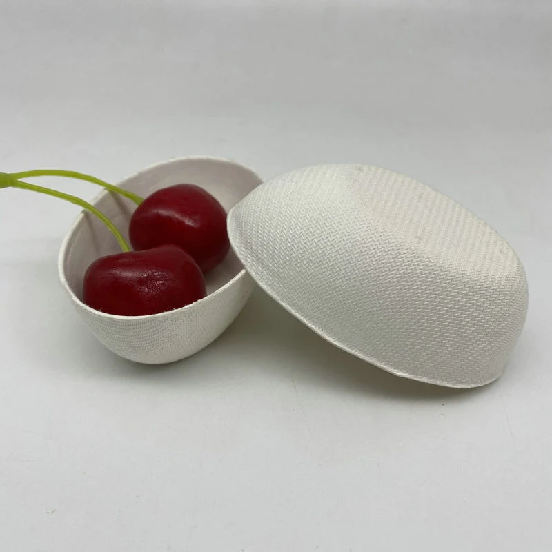 Biodegradable Disposable Sugaercane Ege Shape Sauec Dish