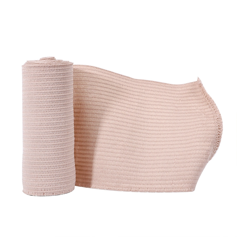 Hautfarbe Medical High Compression elastische Bandage mit Aluminium-Clip