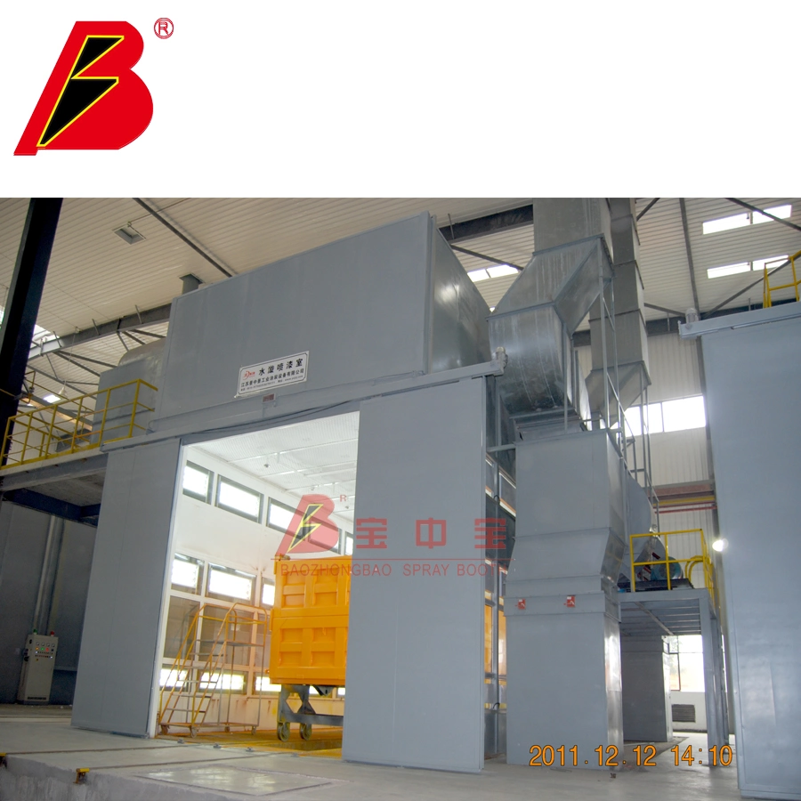 Big Groud Trolley Transport Bzb Spray Painting Production Line Military Spray Booth