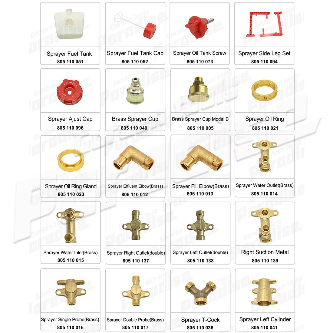 Water Outlet(Brass) Fit for TU26 Sprayer Parts