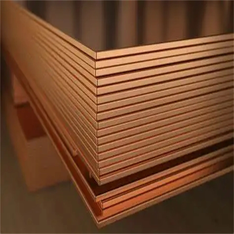 High quality/High cost performance Copper Sheet Metal Sheet Copper Board Laminate Sheet Red Pure 4X8 99.9% Copper Plate Sheets for Construction Pure Copper Cathode Sheet Brass Sheet