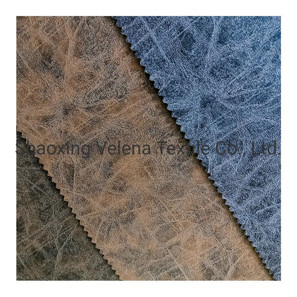 Synthetic PU Hand Feeling Leather for Car Seat and Sofa PU Leather Fabric for Shoes Handbag Furniture Sofa Fabric