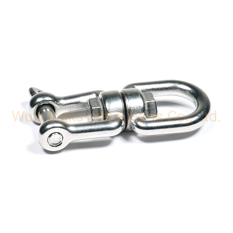 Factoey Wholesale Stainless Steel Double Clevis Hoist Jaw and Eye End Swivel Ring