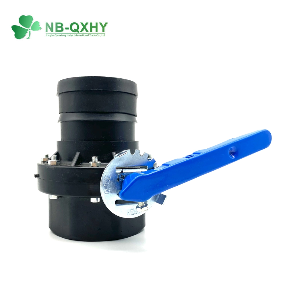 Middle East Radiation Protection PE Butterfly Valve with Black Color