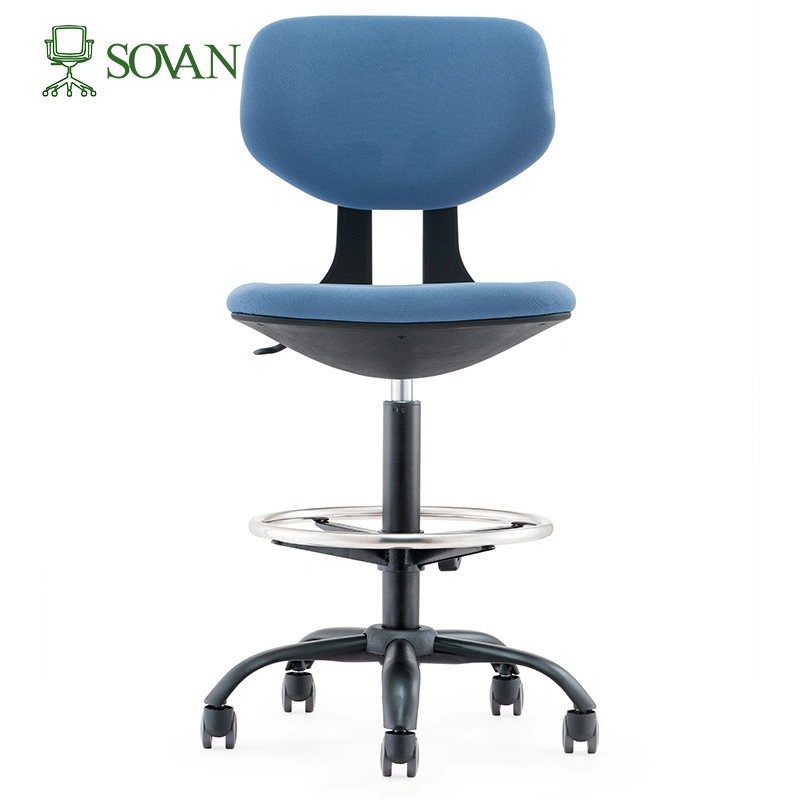 Medical Dental Stool Dentist Chair with 360 Degree Rotation Armless PU Leather Assistant Stool Chair Height Adjustable Doctor Chair