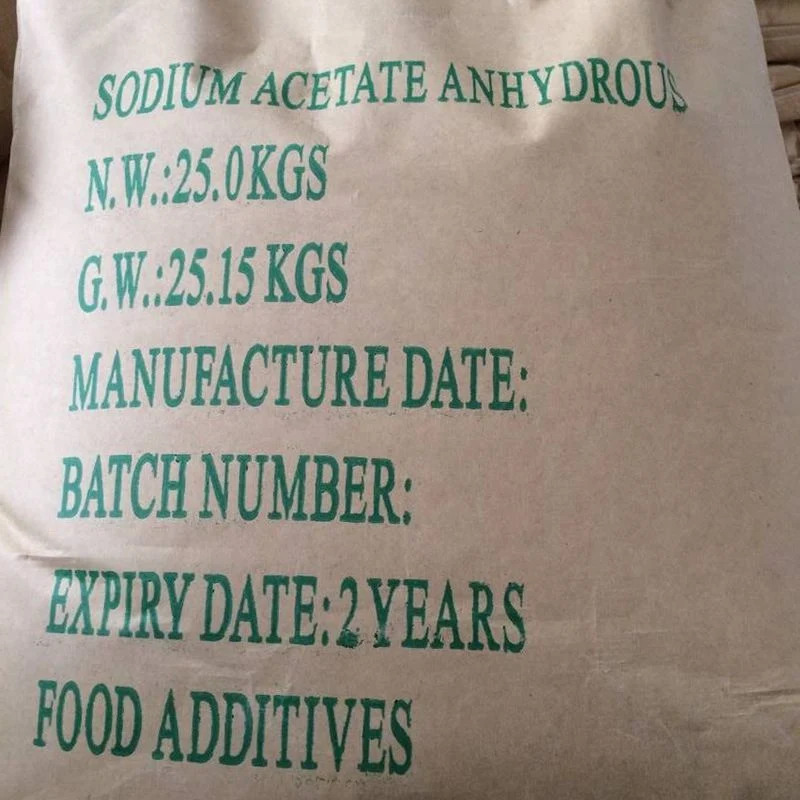 Conservantes de alimentos de nueva generación CAS: 127-09-3 Acetato de sodio anhidro