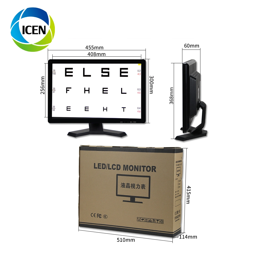 الرسم البياني الرقمي للعين الرقمي لجهاز العرض Vc5 Ophthalmology Optical aritals Remote Control LCD الرؤية بالبراعة