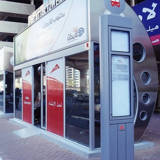 Modern Air Conditioning Bus Shelter for Advertising