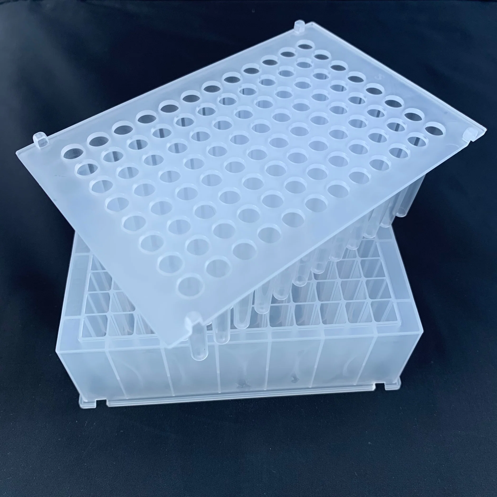 Laboratory Test Use 2.2ml 96 Square Well V Bottom Deep Well Plate