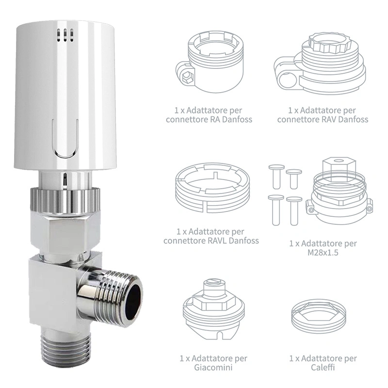 Smart Trv Válvula termostática de radiador--RF 433/868MHz